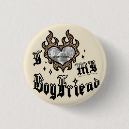 Ich liebe meinen Freund - Cheetah - DingusDesign Button