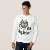 Ich liebe meinen Freund - Cheetah - DingusDesign Sweatshirt (Vorne ganz)