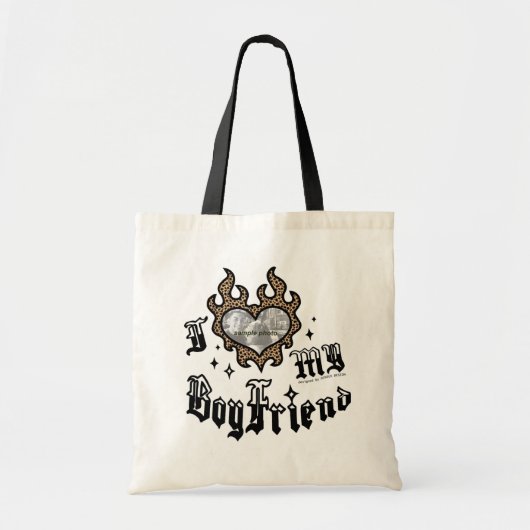 Ich liebe meinen Freund - Cheetah - DingusDesign Tragetasche (Vorne)