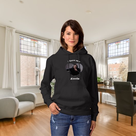 Ich Liebe meinen Freund Foto-Namen Hoodie