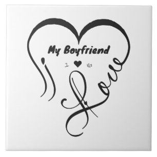 Ich liebe meinen Freund, ich ♥ uns Fliese
