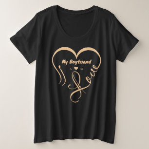 Ich liebe meinen Freund, ich ♥ uns Große Größe T-Shirt