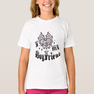 Ich liebe meinen Freund - Pink - DingusDesign T-Shirt