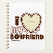 Ich Liebe meinen Freund pink Planer (Vorderseite)