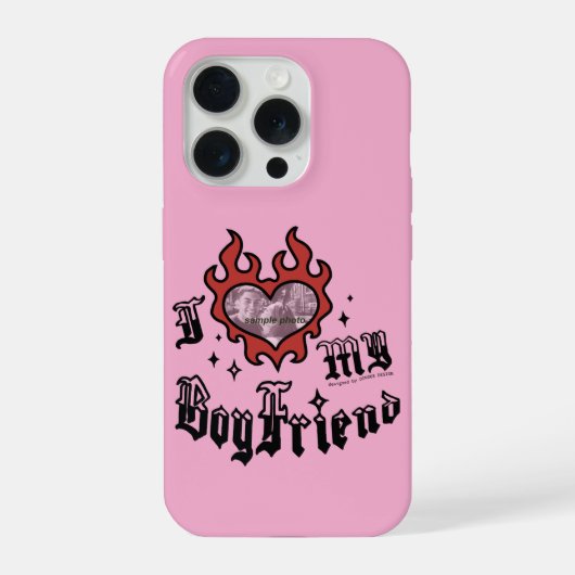 Ich liebe meinen Freund - Rot - DingusDesign iPhone Hülle (Rückseite)