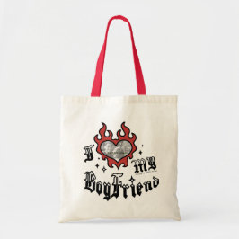 Ich liebe meinen Freund - Rot - DingusDesign  Tragetasche