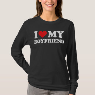 Ich liebe meinen Freund rotes Herz T-Shirt
