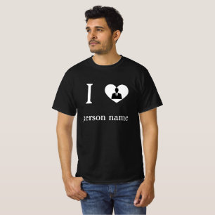 Ich liebe meinen "füge deinen Namen ein"-Custom T-Shirt