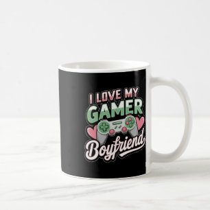 Ich liebe meinen Gamer-Freund Valentins Herz Vinta Kaffeetasse