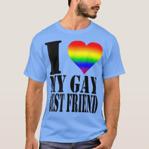 Ich Liebe meinen Gay Best Friend Rainbow Flag LGBT T-Shirt
