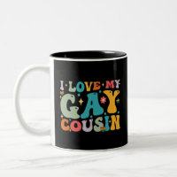 Ich Liebe meinen Gay Cousin Groovy Rainbow LGBT Pr