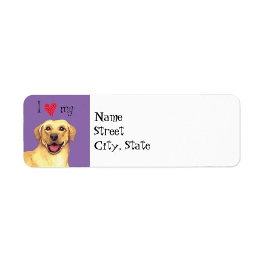 Ich Liebe meinen Gelbe Labrador (Vorne)
