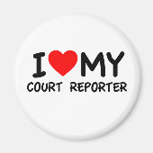 Ich Liebe meinen Gerichtsberichterstatter Magnet (Vorne)