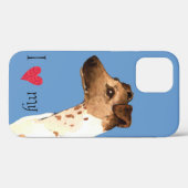 Ich Liebe meinen glatten Fox Terrier Case-Mate iPhone Hülle (Rückseite (Horizontal))