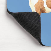 Ich Liebe meinen glatten Fox Terrier Mousepad (Ecke)