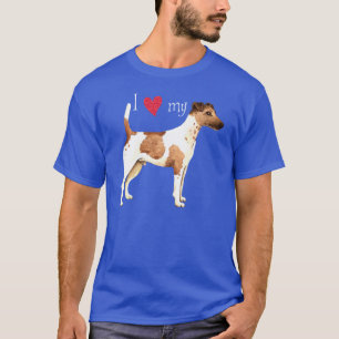 Ich Liebe meinen glatten Fox Terrier T-Shirt