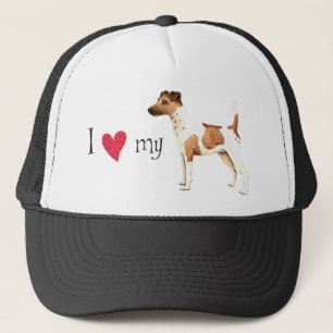 Ich Liebe meinen glatten Fox Terrier Truckerkappe