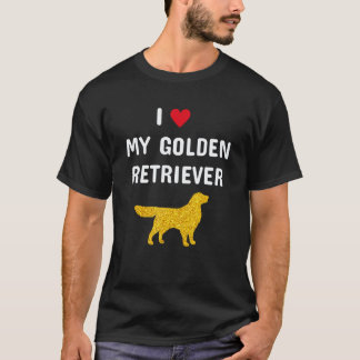 Ich liebe meinen Golden Retriever 1 T-Shirt