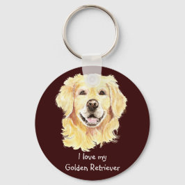 Ich Liebe meinen Goldenen Retriever, Hund, Haustie Schlüsselanhänger