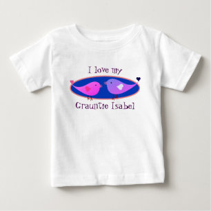 "Ich Liebe meinen Grauntie-Namen!" mit Lovebirds! Baby T-shirt