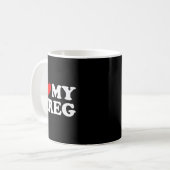 Ich liebe meinen Greg  Kaffeetasse (Vorderseite Links)