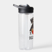 Ich Liebe meinen Grenzstreifen Terrier Custom-Cut Trinkflasche (Rechts)