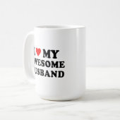 Ich liebe meinen großartigen Ehemann Kaffeetasse (Vorderseite Links)