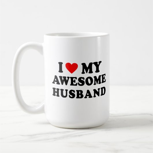 Ich liebe meinen großartigen Ehemann Kaffeetasse (Links)