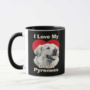Ich liebe meinen großen Pyrenäen-Hund Tasse