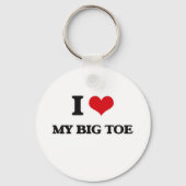 Ich Liebe meinen großen Zeh Schlüsselanhänger (Vorderseite)