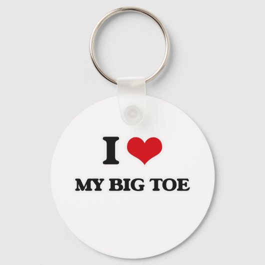 Ich Liebe meinen großen Zeh Schlüsselanhänger (Vorderseite)