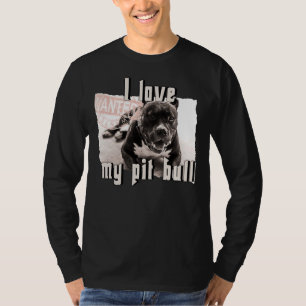 Ich Liebe meinen Grubenbull-Hund T-Shirt