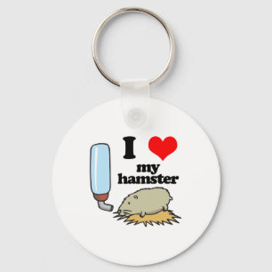 Ich liebe meinen Hamster Schlüsselanhänger