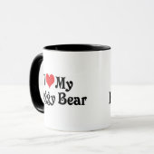 Ich Liebe meinen hässlichen Bär Tasse (Vorderseite Links)