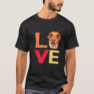 Ich Liebe meinen Haustier Labrador Hund Spaß mit T T-Shirt