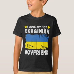 Ich liebe meinen heißen ukrainischen Freund Paar U T-Shirt