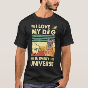 Ich liebe meinen Hund Deutscher Schäferhund in jed T-Shirt