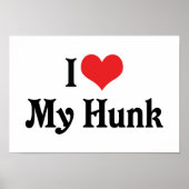 Ich Liebe meinen Hunk Poster (Vorne)