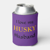Ich liebe meinen Husky Ehemann Dosenkühler (Kanne Vorderseite)