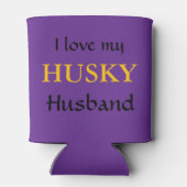 Ich liebe meinen Husky Ehemann Dosenkühler (Rückseite)