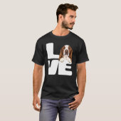 Ich Liebe meinen irischen Red and White Setter Hun T-Shirt (Vorne ganz)