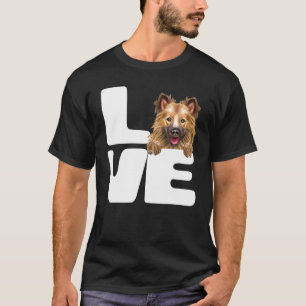 Ich liebe meinen isländischen Schäferhund Hund T-Shirt