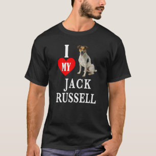 Ich liebe meinen Jack Russell Hund Haustier Tierli T-Shirt