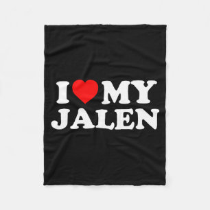 Ich liebe meinen Jalen Fleecedecke
