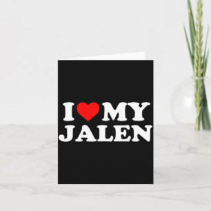 Ich liebe meinen Jalen Karte