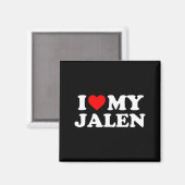 Ich liebe meinen Jalen Magnet (Vorderseite/Rückseite)