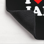 Ich liebe meinen Jalen  Mousepad (Ecke)