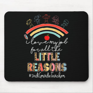Ich liebe meinen Job Lehrer der 2. Klasse Rainbow Mousepad