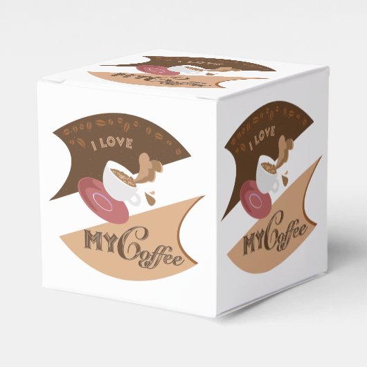 Ich liebe meinen Kaffee Retro Java Geschenkschachtel (Vorderseite)