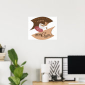 Ich liebe meinen Kaffee Retro Java Poster (Heimbüro)